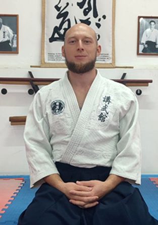 Лыткин Дмитрий Михайлович, инструктор, в кимоно и хакаме